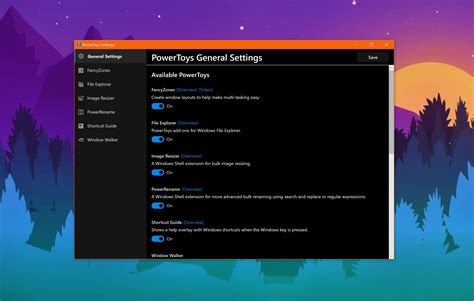 Microsoft PowerToys for Windows 10 